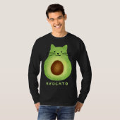 Avocato Cute Cat Avocado Vegan And Cat Kitten T-Shirt (Vorne ganz)
