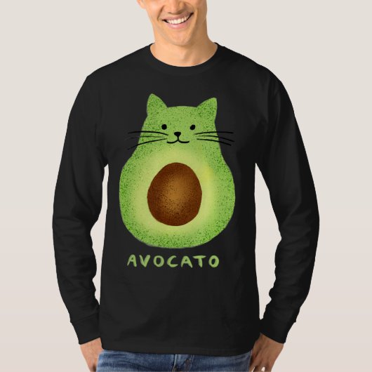 Avocato Cute Cat Avocado Vegan And Cat Kitten T-Shirt (Vorderseite)