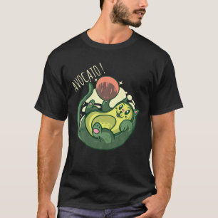 Avocato Funny Niedlich Cat Avocado Vegan und Katze T-Shirt