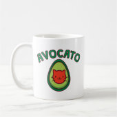 Avocato Katze und Avocado-lustiger Kaffeetasse (Links)