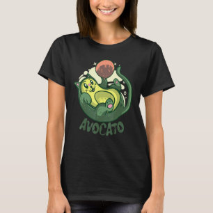Avocato Lustiger Süßer Katzen Avocado Veganer Und T-Shirt