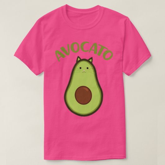 Avocato Niedlich Cat Avocado Classic TShirt (Design vorne)