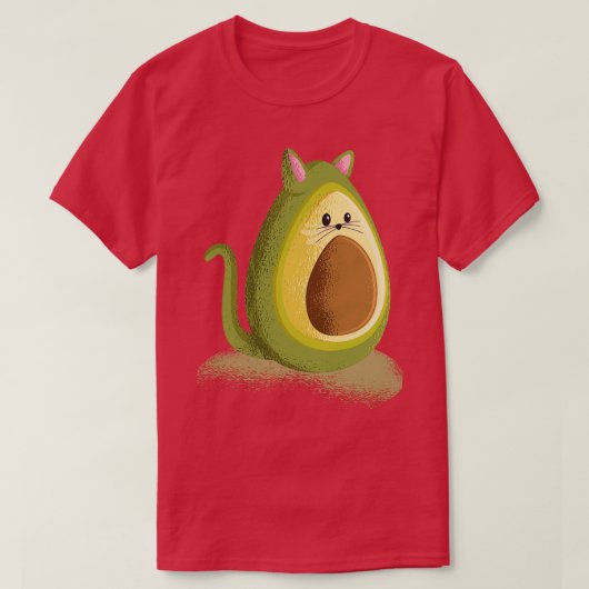 Avocato Niedlich Cat Funny Avocado Classic TShirt (Design vorne)