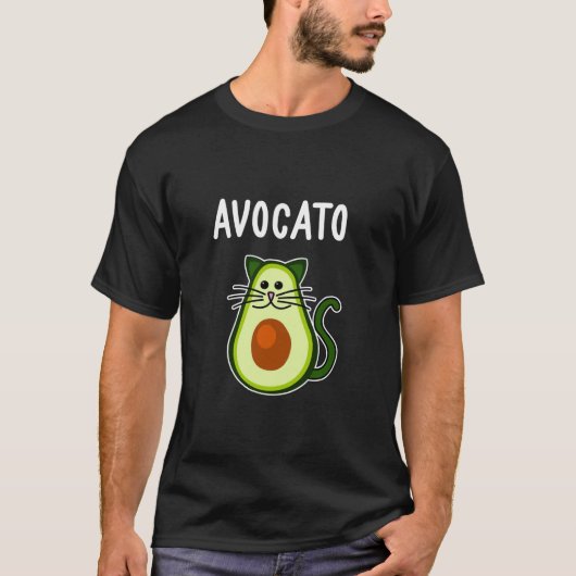 Avocato Shirt Niedlich Avocado Cat (Vorderseite)