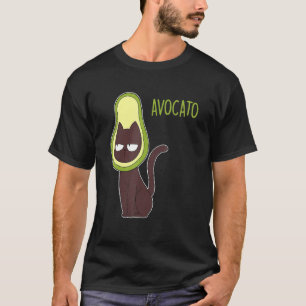 Avocato Süße Vegan Katze Avocado Katzen Kinder Fra T-Shirt