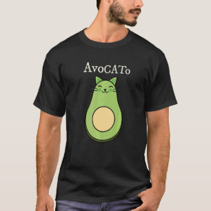 AvoCATo vegane Katzen-Avocado T-Shirt