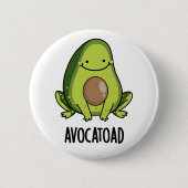 Avocatoad Funny Avocado Toad Puff Button (Vorderseite)