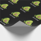 Avocatoad Funny Avocado Toad Pun Dark BG Geschenkpapier (Ecke)