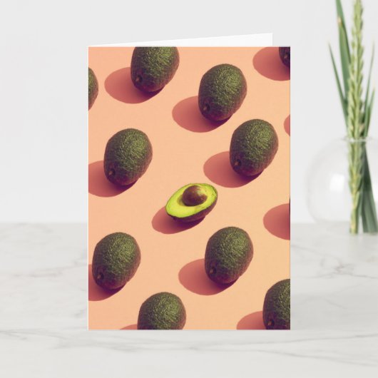 Avocatofrucht Potrait Karte (Vorderseite)