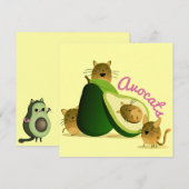 Avocats Feiertagskarte (Vorne/Hinten)