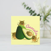 Avocats Feiertagskarte (Stehend Vorderseite)