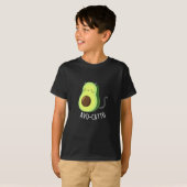 Avocatto Funny Avocado Cat Pun Dark BG T-Shirt (Vorne ganz)