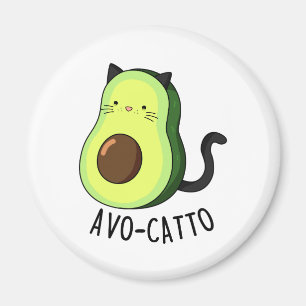 Avocatto Funny Avocado Cat Pun Magnet