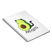 Avocatto Funny Avocado Cat Pun Notizblock (Rechte Seite)