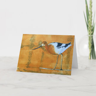 Avocet gefaltete Karte