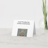 Avocet-Holzschnitzereikarte Karte (Rückseite)