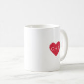 Avocuddle lass - Custom Avocado Couple Names Kaffeetasse (VorderseiteRechts)