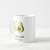 Avocuddle lass - Custom Avocado Couple Names Kaffeetasse (Vorderseite Links)