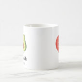 Avocuddle lass - Custom Avocado Couple Names Kaffeetasse (Mittel)