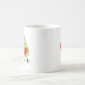 Avocuddle lass - Custom Avocado Couple Names Kaffeetasse (Mittel)