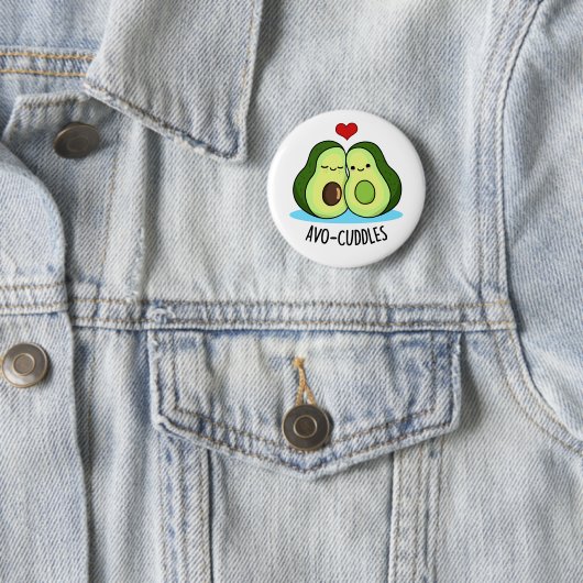 Avocuddles Funny Avocado Couple Pub Button (Beispiel)