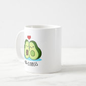 Avocuddles Funny Avocado Couple Pub Kaffeetasse (Vorderseite Links)
