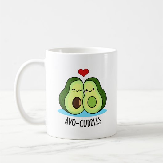 Avocuddles Funny Avocado Couple Pub Kaffeetasse (Links)