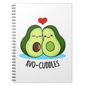 Avocuddles Funny Avocado Couple Pub Notizblock (Vorderseite)