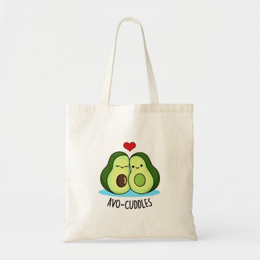 Avocuddles Funny Avocado Couple Pub Tragetasche (Vorne)