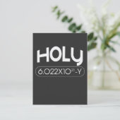 Avogadro Mole Carbon Chemistry Animal Puff Postkarte (Stehend Vorderseite)