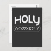 Avogadro Mole Carbon Chemistry Animal Puff Postkarte (Vorne/Hinten)