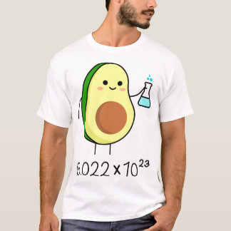 Avogadro's Number Pun. Niedlich Avocado Chemist T-Shirt