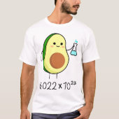 Avogadros Nummer Pun. Niedlich Avocado Chemist Sti T-Shirt (Vorderseite)