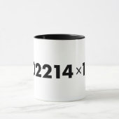 Avogadros Zahl-Tasse Tasse (Zentrum)