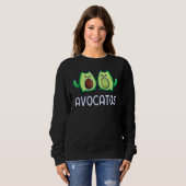 Avogato Avocado Cat Cat Fruit Vegan Sweatshirt (Vorne ganz)