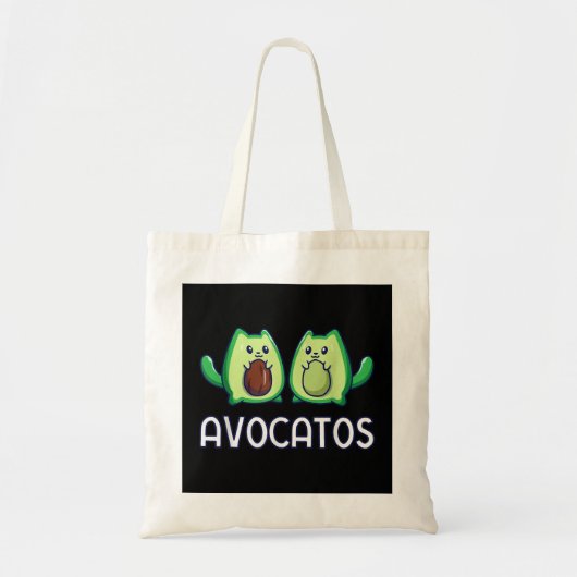 Avogato Avocado Cat Cat Vegan Tragetasche (Vorne)