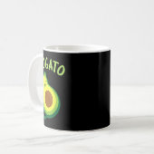 Avogato Cat Avocado - Funny Cinco De Mayo Kaffeetasse (Vorderseite Links)