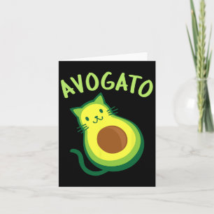 Avogato Cat Avocado - Funny Cinco De Mayo Karte