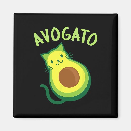 Avogato Cat Avocado - Funny Cinco De Mayo Magnet (Vorne)