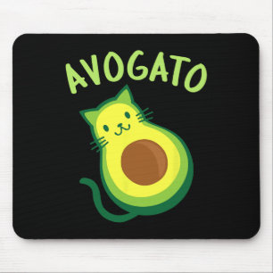 Avogato Cat Avocado - Funny Cinco De Mayo Mousepad