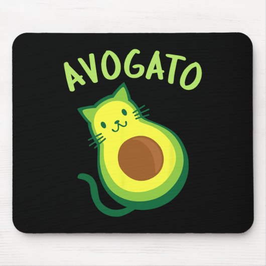 Avogato Cat Avocado - Funny Cinco De Mayo Mousepad (Vorne)
