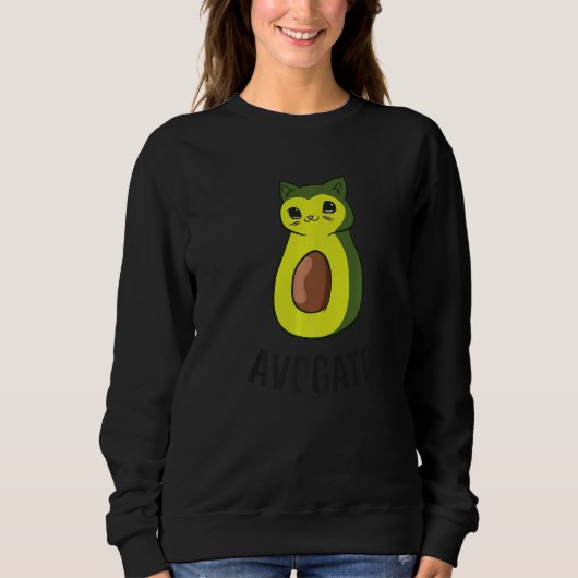 Avogato Cinco De Mayo Avocado Cat Avocado Sweatshirt (Vorderseite)