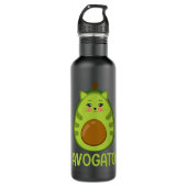 Avogato Cinco De Mayo Gift Cinco De Meow Edelstahlflasche (Vorderseite)