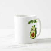 Avogato Funny Avocado Cat Lover Kaffeetasse (VorderseiteRechts)