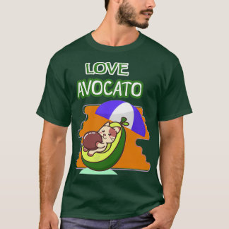 Avogato Funny Avocado Cat Niedlich Face Graphic Su T-Shirt