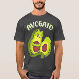 Avogato Funny Cat Avocado Niedlich Cat Lover Distr T-Shirt