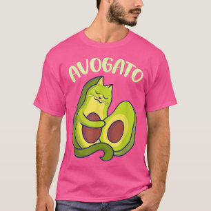 Avogato Funny Cat Avocado Niedlich Cat Lover Distr T-Shirt