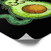 Avogato - Funny Cinco De Mayo Avocado Cat Poster (Ecke)
