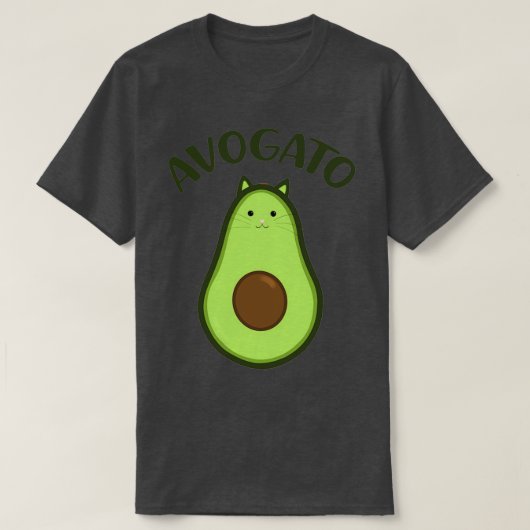 Avogato Niedlich Cat Avocado Classic TShirt (Design vorne)