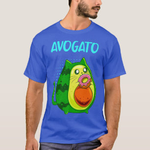 Avogato Niedlich Kitten mit Doughnut Cat Owner, Ca T-Shirt